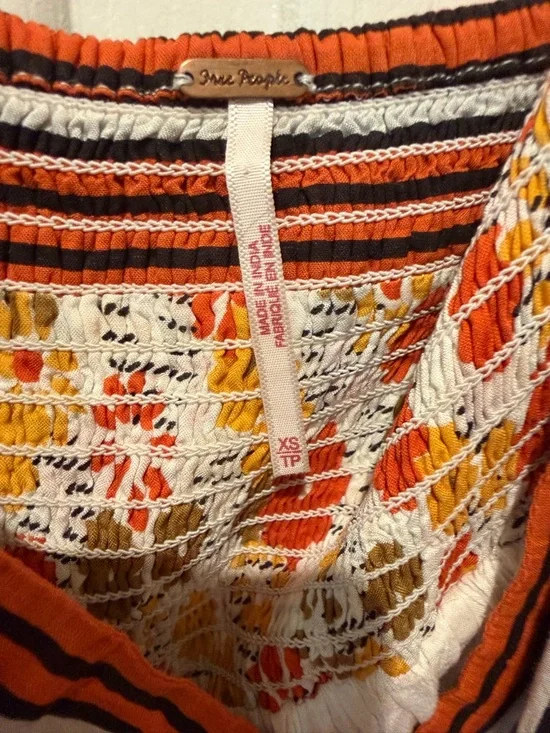 Free People Patchwork Boho Maxi Dress XS - Picture 3 of 5